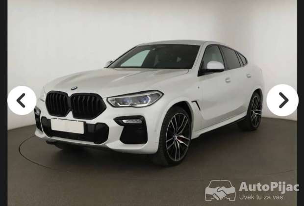 BMW X6 40d/M/AIR/PANO/HYB																											2021. godište