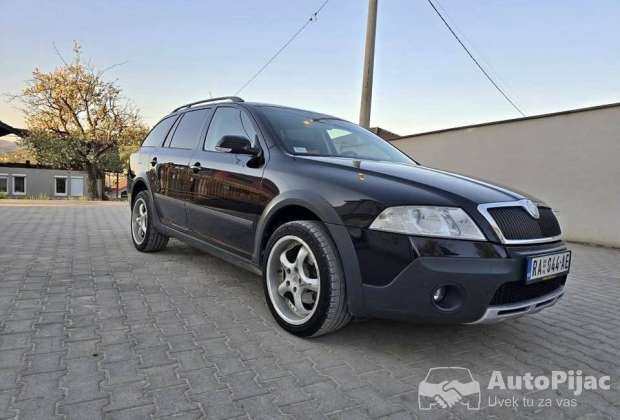 Škoda Oktavija skaut 2.0tdi 103kw 2007g 4x4pogon dobro stanje reg dobre gume
