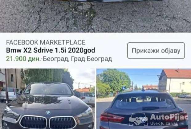 Bmw X2 Sdrive 1.5i 2020god